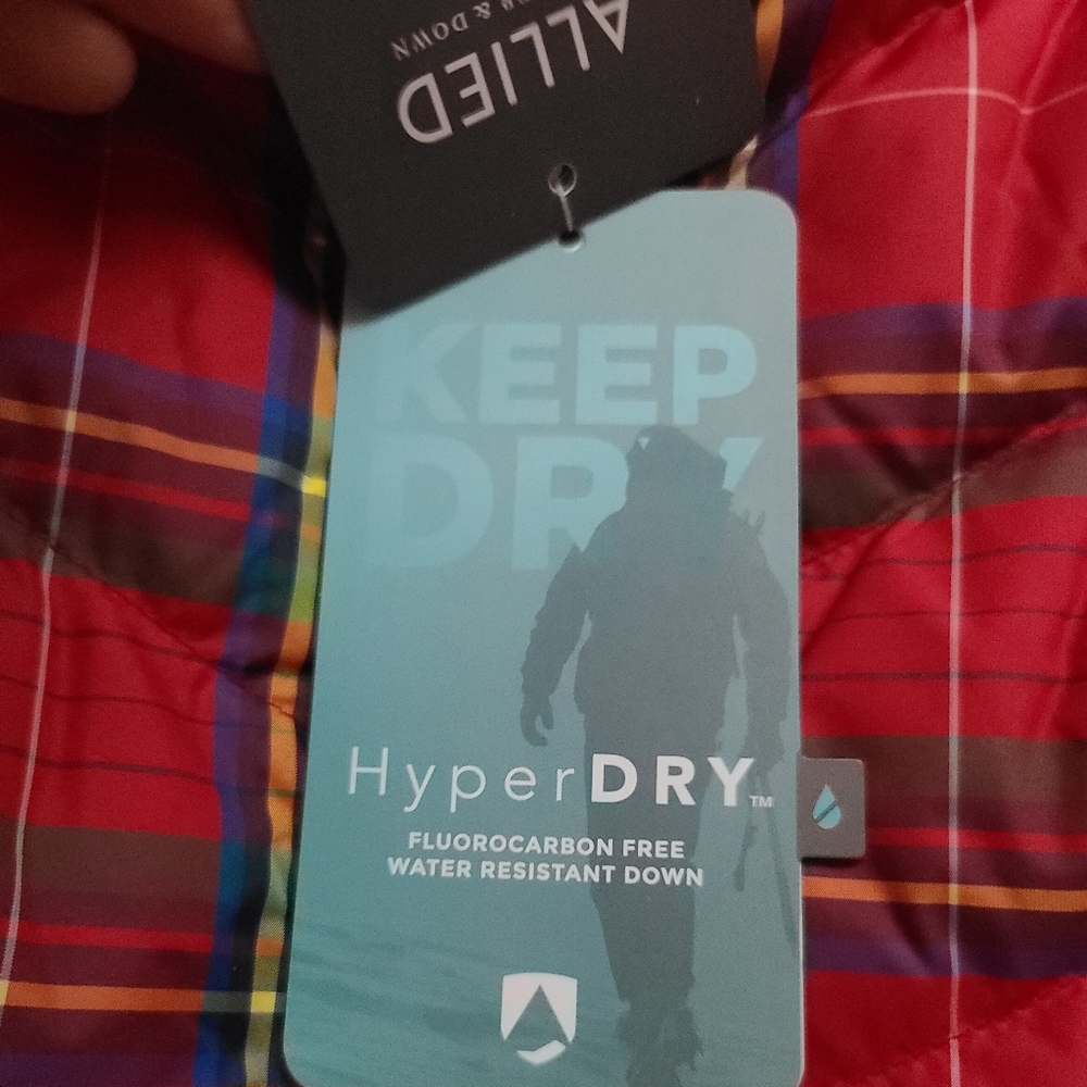 LANDSEND Puffer Vest BNWT XS plaid - Picture 13 of 15